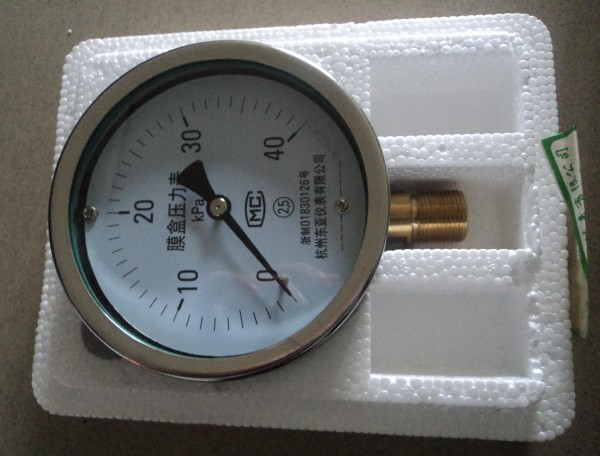 Đồng hồ áp lực 0-40Kpa, Đường kính 100